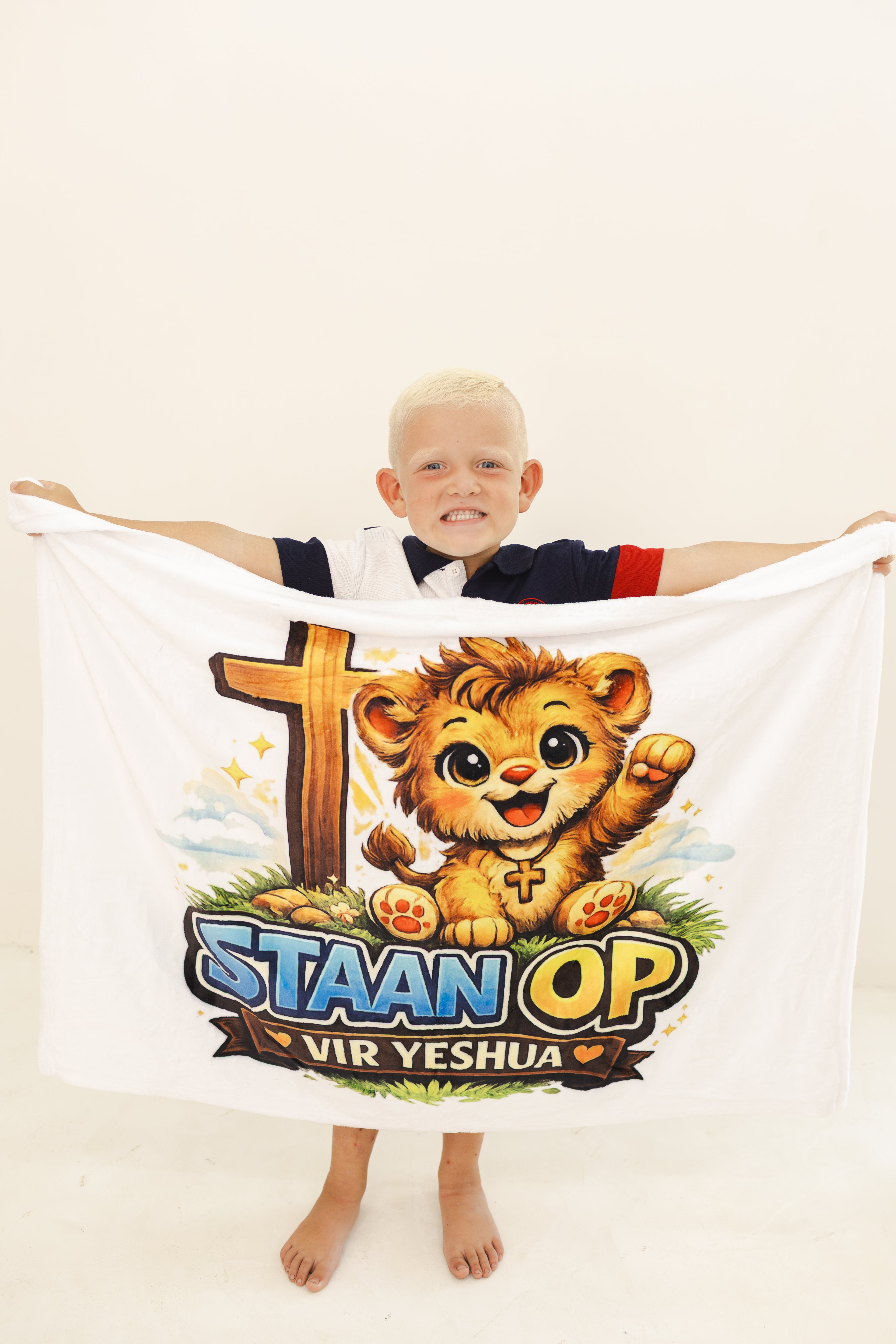 Sublimated Fleece Blanket – “Staan Op vir Yeshua” (100 x 70 cm)