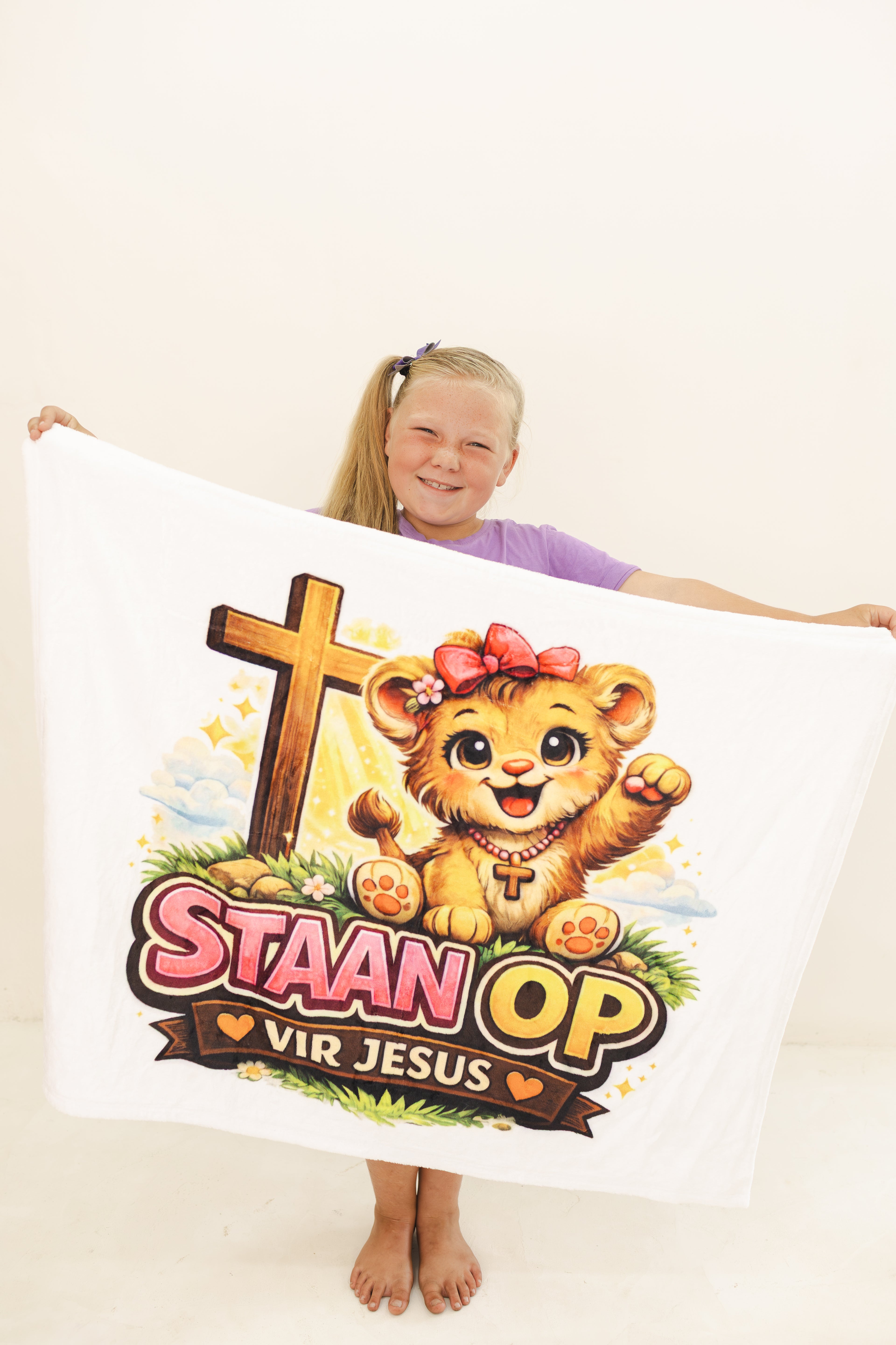 Sublimated Fleece Blanket – “Staan Op vir Jesus” (100 x 70 cm)