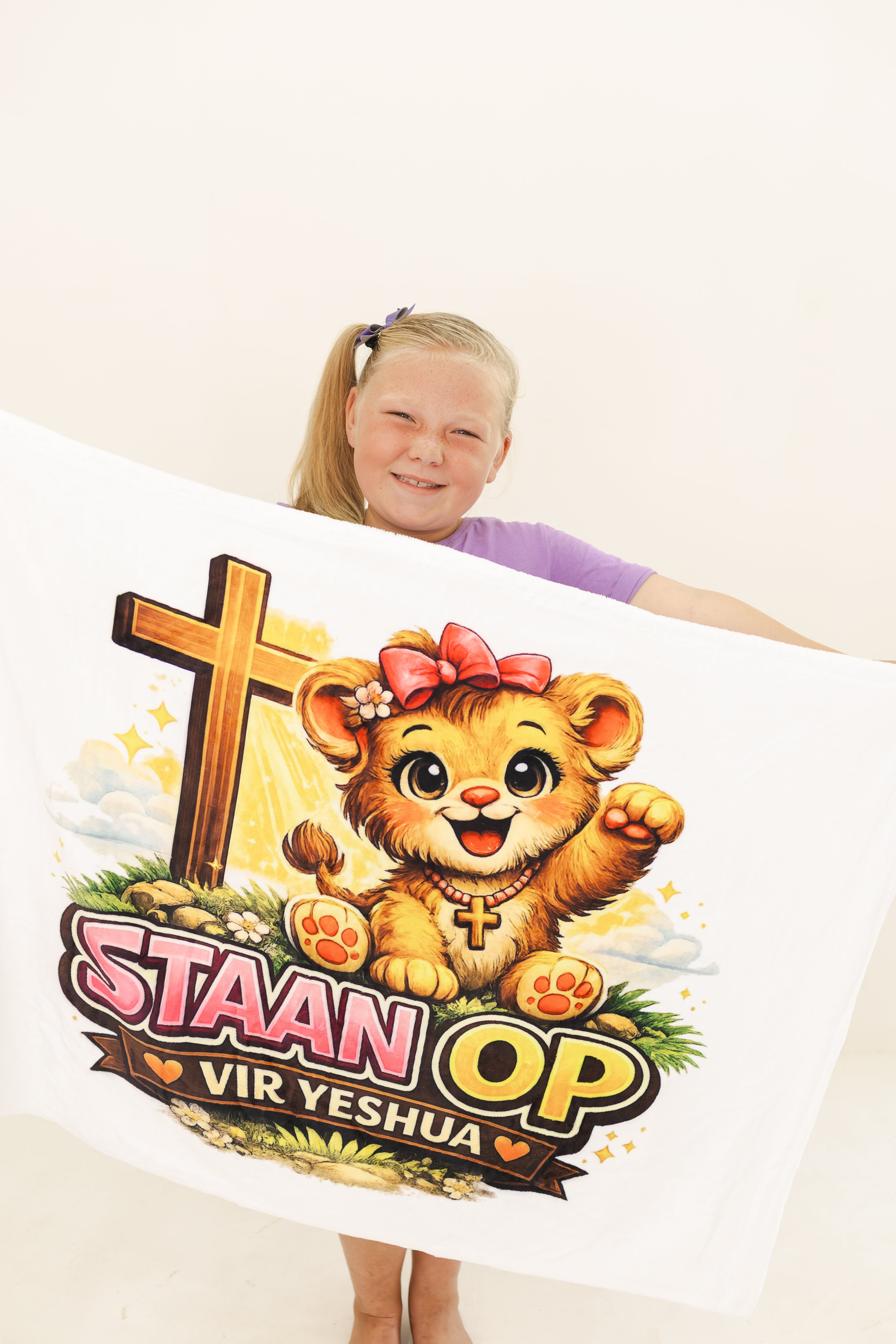 Sublimated Fleece Blanket – “Staan Op vir Yeshua” (100 x 70 cm)