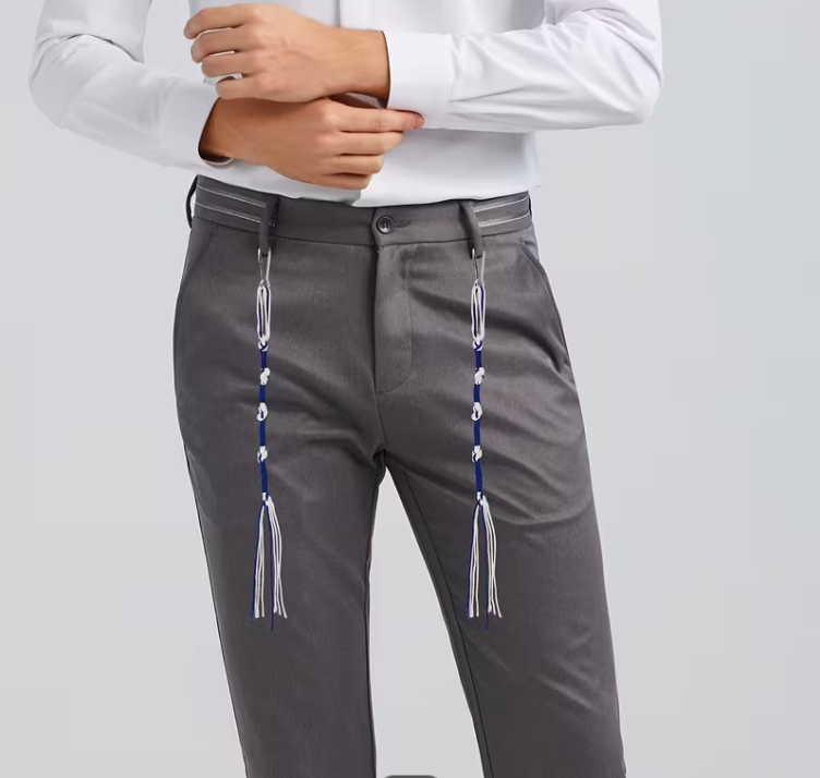 Hand-Woven Tzitzits with Buckle