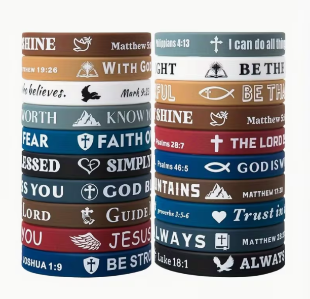 Bible verse wristbands